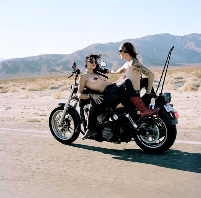Girls on a motorcycle in Recife